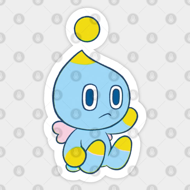 Chao Stare Sticker by Firestorm Fox